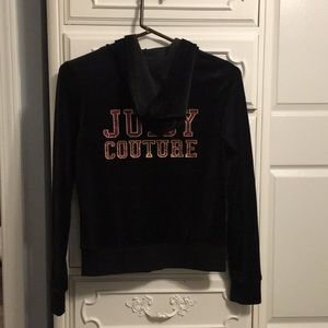 Pitch Black Velour Varsity Juicy Couture Jacket